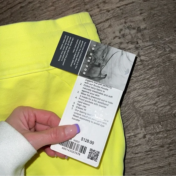 Lululemon Scuba HR Jogger Neon Wash Womens size 4 NWT Small NGD3 - Picture 2 of 3